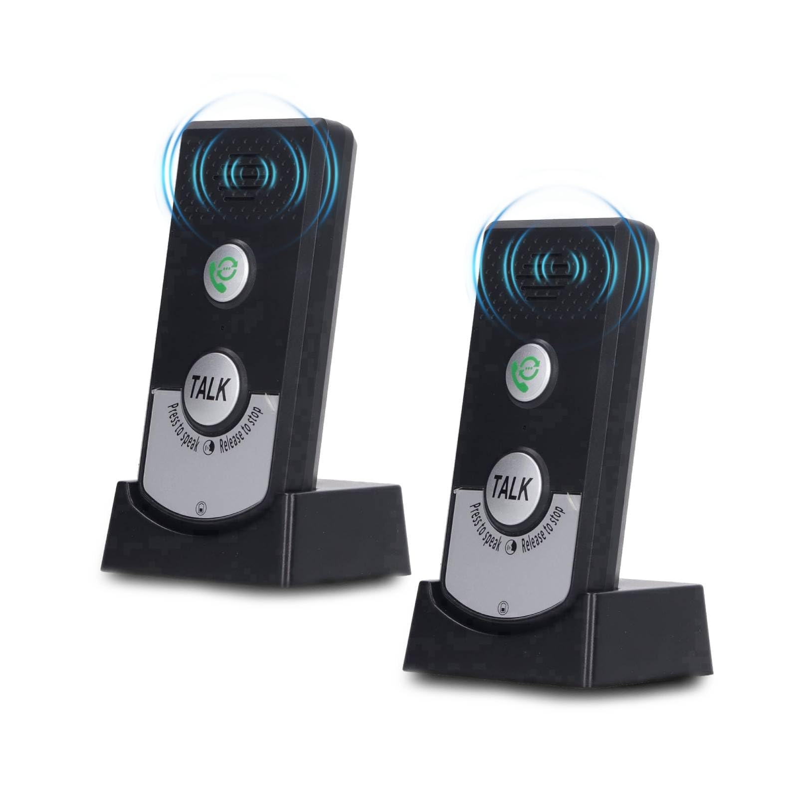 Cocoarm Long Range Wireless Intercom Doorbell System, 2 Way Voice Intercom Waterproof Unit Portable Voice Intercom Doorbell, 1000m Transmission Distance in Open Area