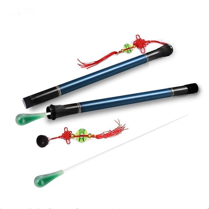 1 Stück grün Fiberglas Musik Taktstock Taktstöcke Orchester für Musik Lehrer mit 37,5 cm Nachahmung Achat Griff