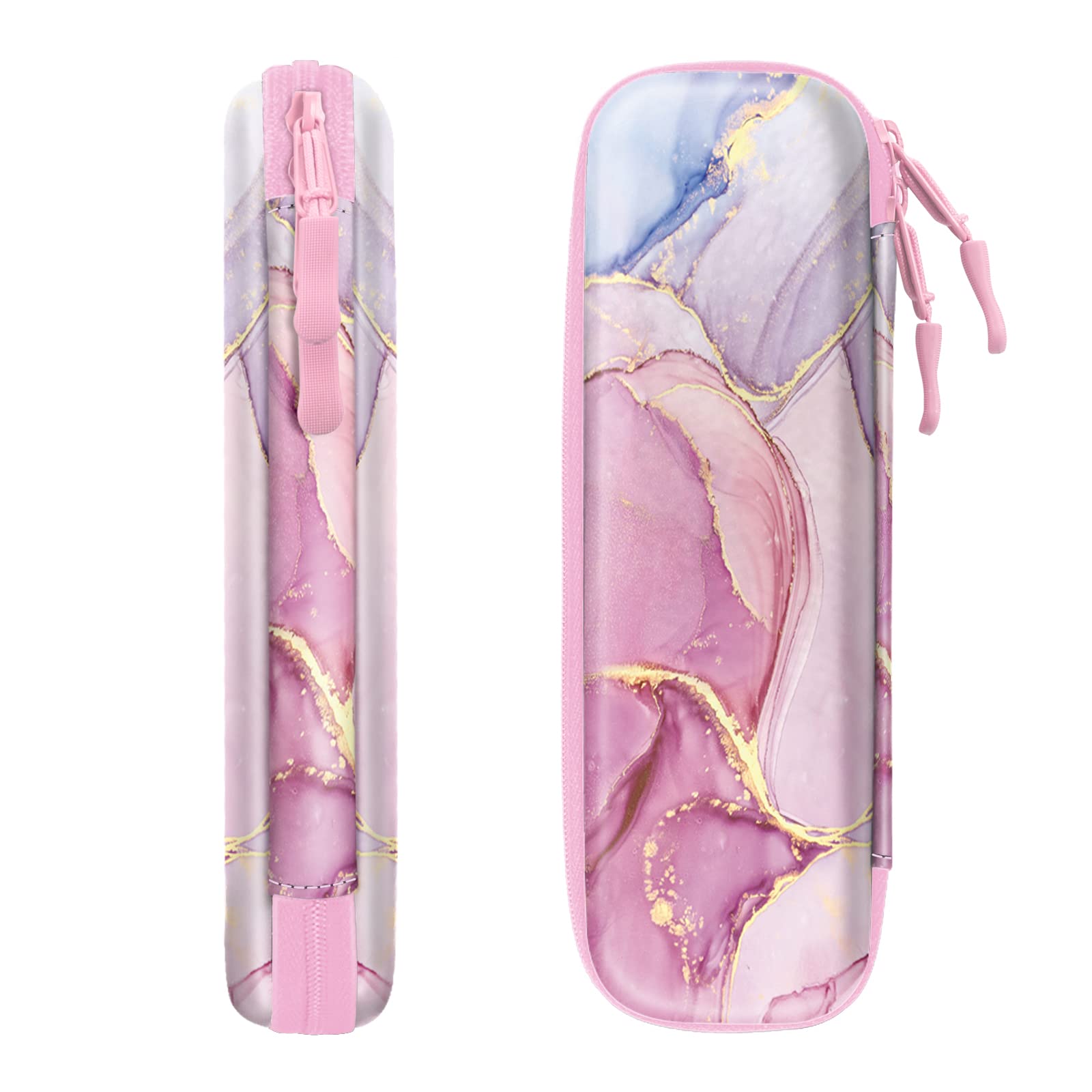 Fintie Holder Case for Apple Pencil Pro, Apple Pencil (USB-C / 1st / 2nd Generation), PU Leather Carrying Bag Sleeve Compatible with Pen, USB Cable, Samsung Stylus, Dreamy Marble