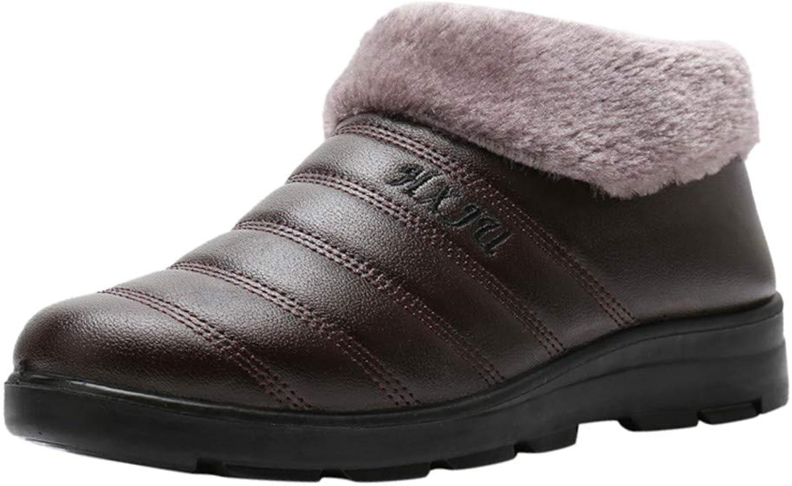 Amazon Com Fheaven Men S Winter Plush Lining Boots Non Slip Snow