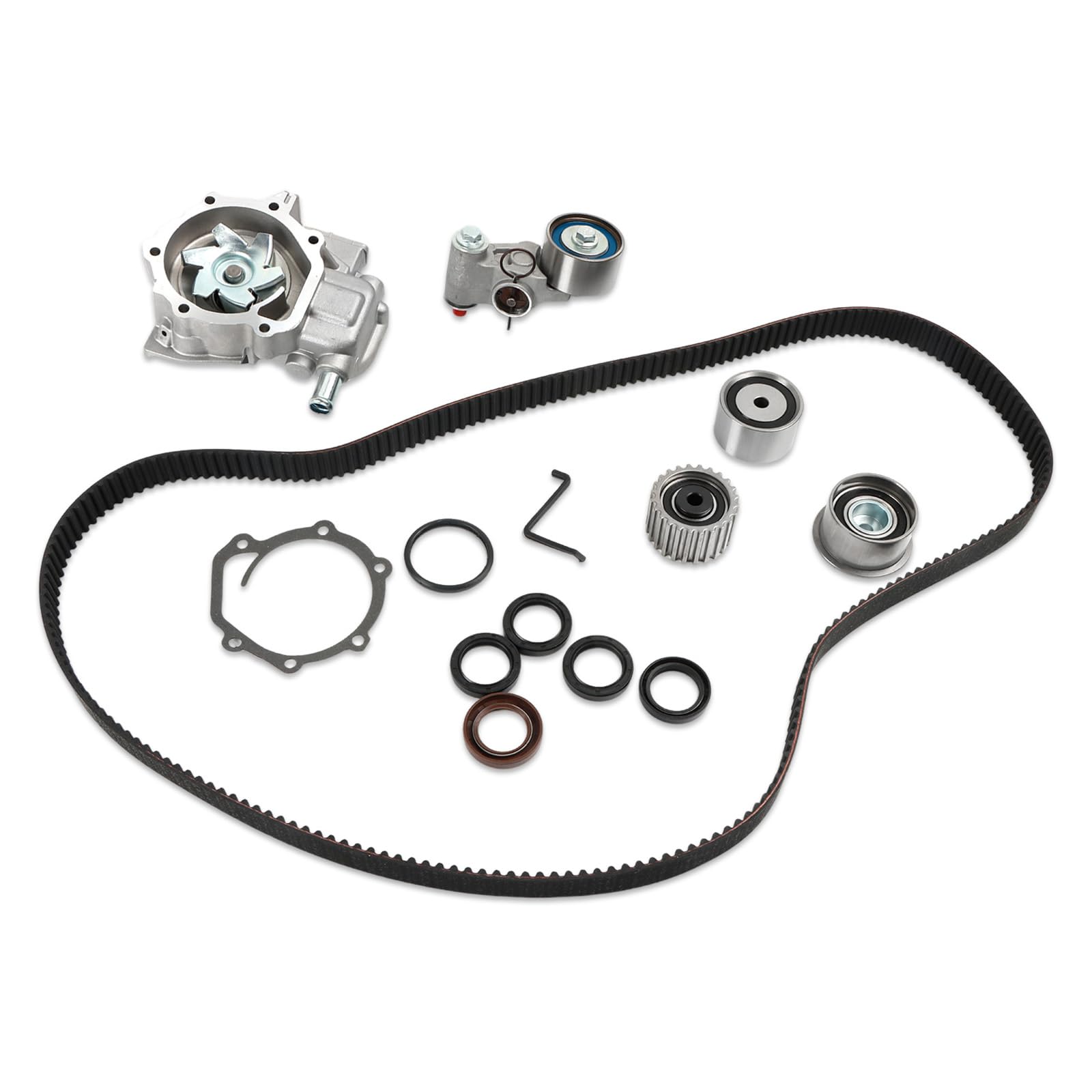 Photo 1 of Engine Timing Belt Water Pump Kit 2.5L Fit for Subaru Forester 2006-2012 for Outback 06-12 for Impreza 2006-2011 for Legacy-Car 2010-2012 with Tensioner, Sprocket, TKF-006 TCKWP304A