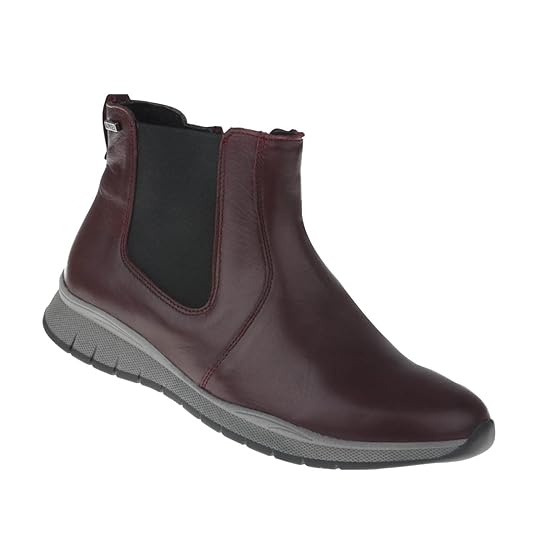 tessamino Damen Stiefelette aus Echtleder | Weite G & H | wechselbares Warmfutterfußbett