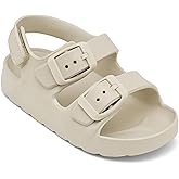 ChayChax Toddler Boys Girls Double Buckle Sandals Children's Adjustable Back Strap Water Sandal