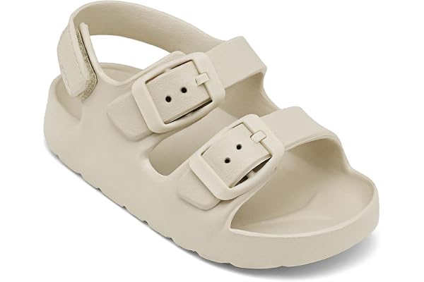 ChayChax Toddler Boys Girls Double Buckle Sandals Children's Adjustable Back Strap Water Sandal