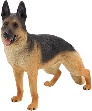 Jouet Simulation Berger Allemand Chien Statue De Jardin Static Animal Sauvage Modèle Animaux Modelisme Jouet Enfants Apprentissage éducatif Pour