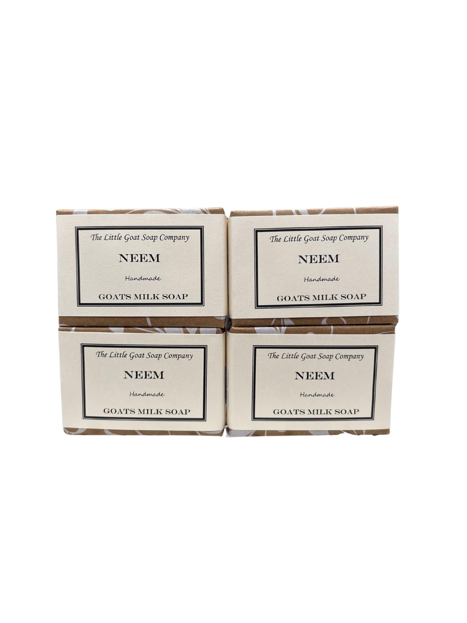 the Little Goat Soap Company Neem Goats Milk Soap 4 X 100g, N4