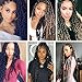 6Pcs Passion Twist Natural Black Synthetic Hair for Black Women Andromeda 18 Inch Soft Long Braids Passion Twist Crochet Braiding Hair Extensions with 5 Free Gift (1B)