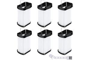 Erinice 6 Pack Replacement Fabric Filter Compatible with Shark Cordless Handheld Vacuum WANDVAC WV401 WV401BL WV401PK WV403BR WV410PR WV410BL Compare to Part XFFWV400