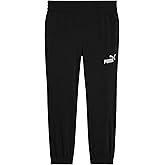Puma Girls Essential Basics Logo Fleece Joggers, Elastic Waistband, Side Seam Pockets