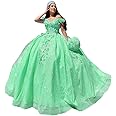 Asulla Lace Appliques Prom Homecoming Dress Off Shoulder Long Quinceanera Sweet 15 16 Party Dress