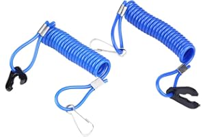 Engine Stop Switch Key Lanyard Kill Switch Key Lanyard Ignition Emergency Kill Stop Switch Key Lanyard Rope Clip 2 pcs Kill S