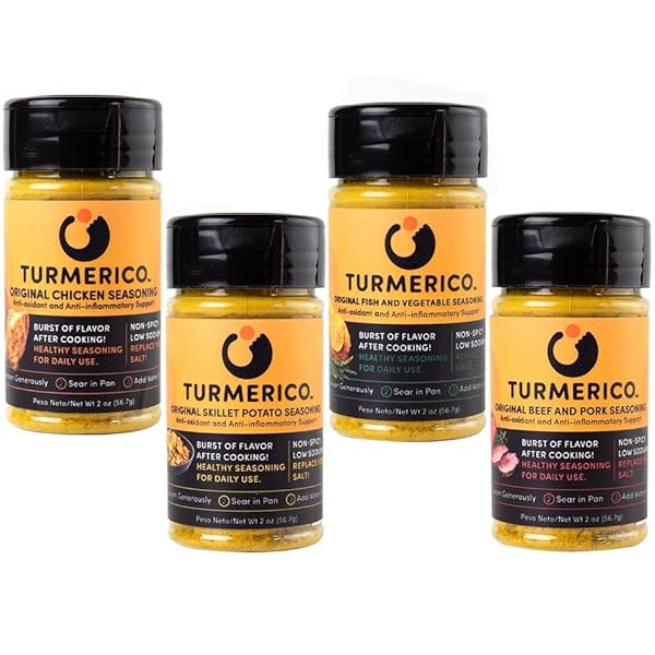 TURMERICO SEASONING FULL SET, DAILY COOKING, ANTI-OXIDANT, ANTI-INFLAMMATORY...