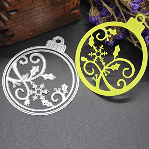 Embossing Dies, Christmas NXDA Metal Cutting Dies Stencil Template for DIY Scrapbook Album Paper Card Craft Decoration (D)