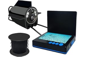 Homesally Underwater Camera for Fishing 4.3 Inch IPS Hd Screen,Fish Camera with 16 Hours of Battery Life,Ice Fishing Camera w