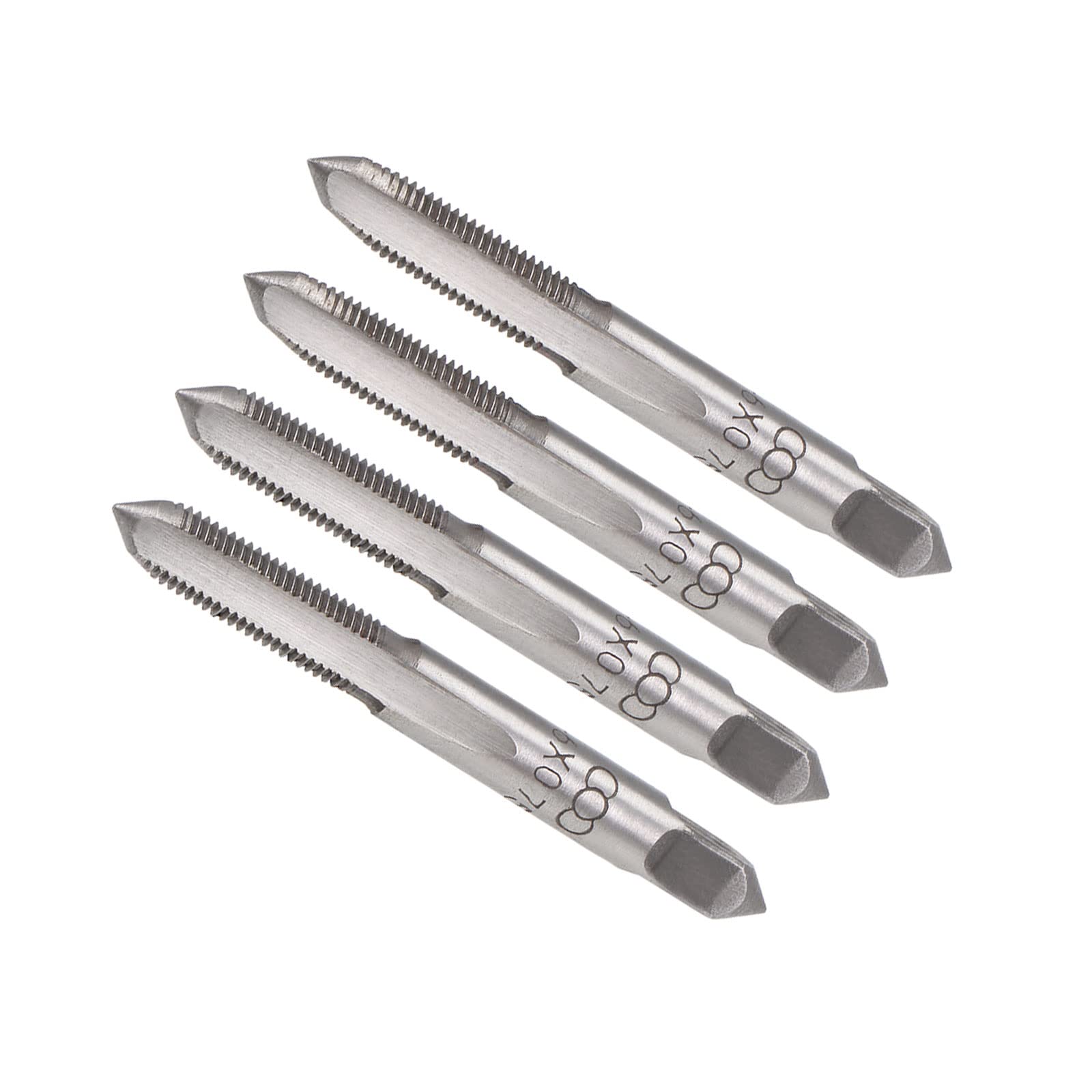 CoCud Hand Threading Taps, M6 x 0.75 Thread, Metric Alloy Tool Steel Screw Tapping Taper Bottom Tap - (Applications: for Machine Thread Repair), 2-Pairs