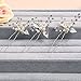 Oureamod Bridal Headpiece Hair Pins Silver Rhinestone Wedding Hair Accessories 3 Pieces