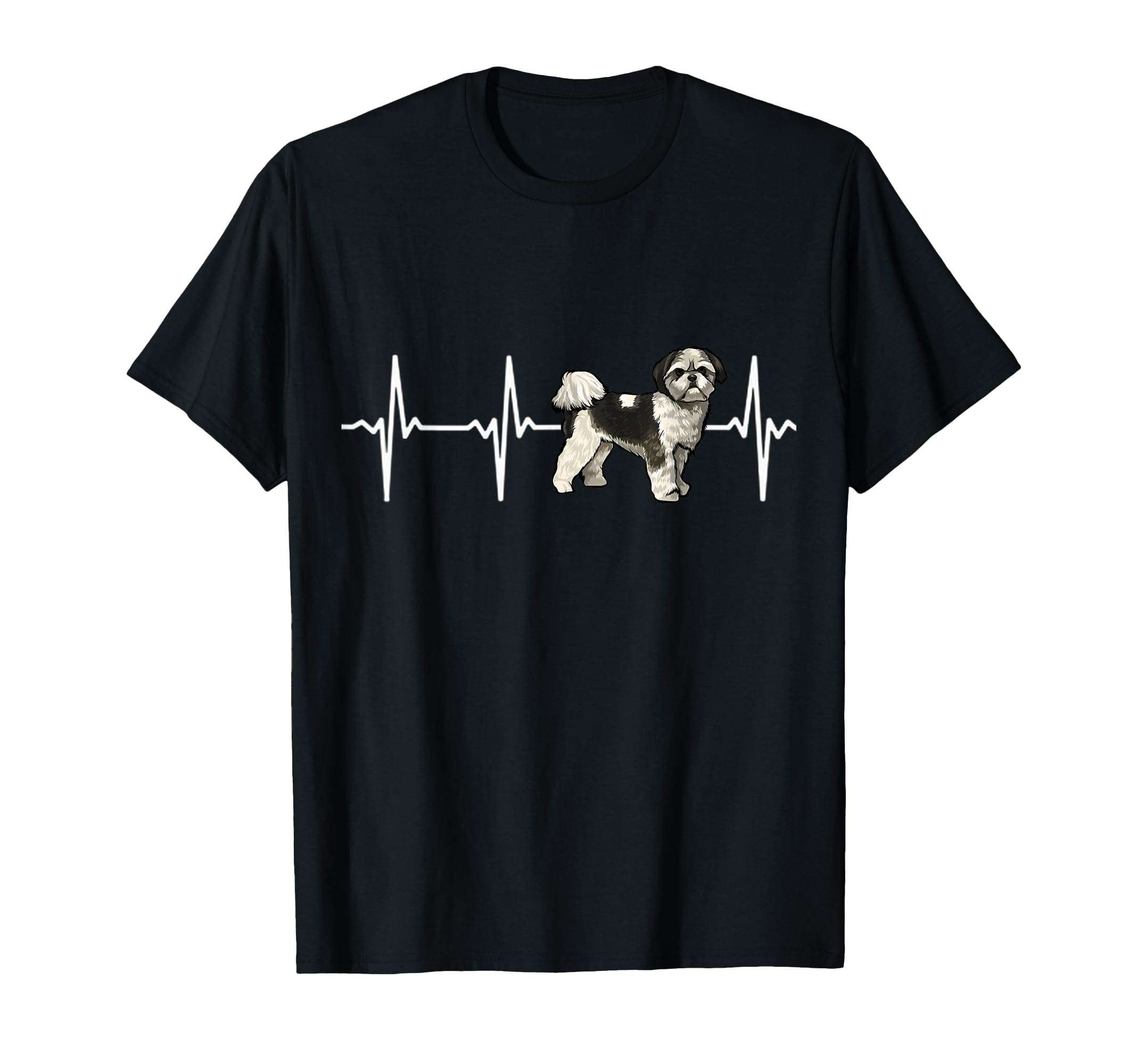 Shih Tzu Heartbeat Love My Dog T-Shirt