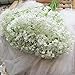 Bringsine Baby Breath Gypsophila White Fake Artificial Flowers for Wedding Bride Party Home Outdoor Home Decor 60 Pieces/Pack