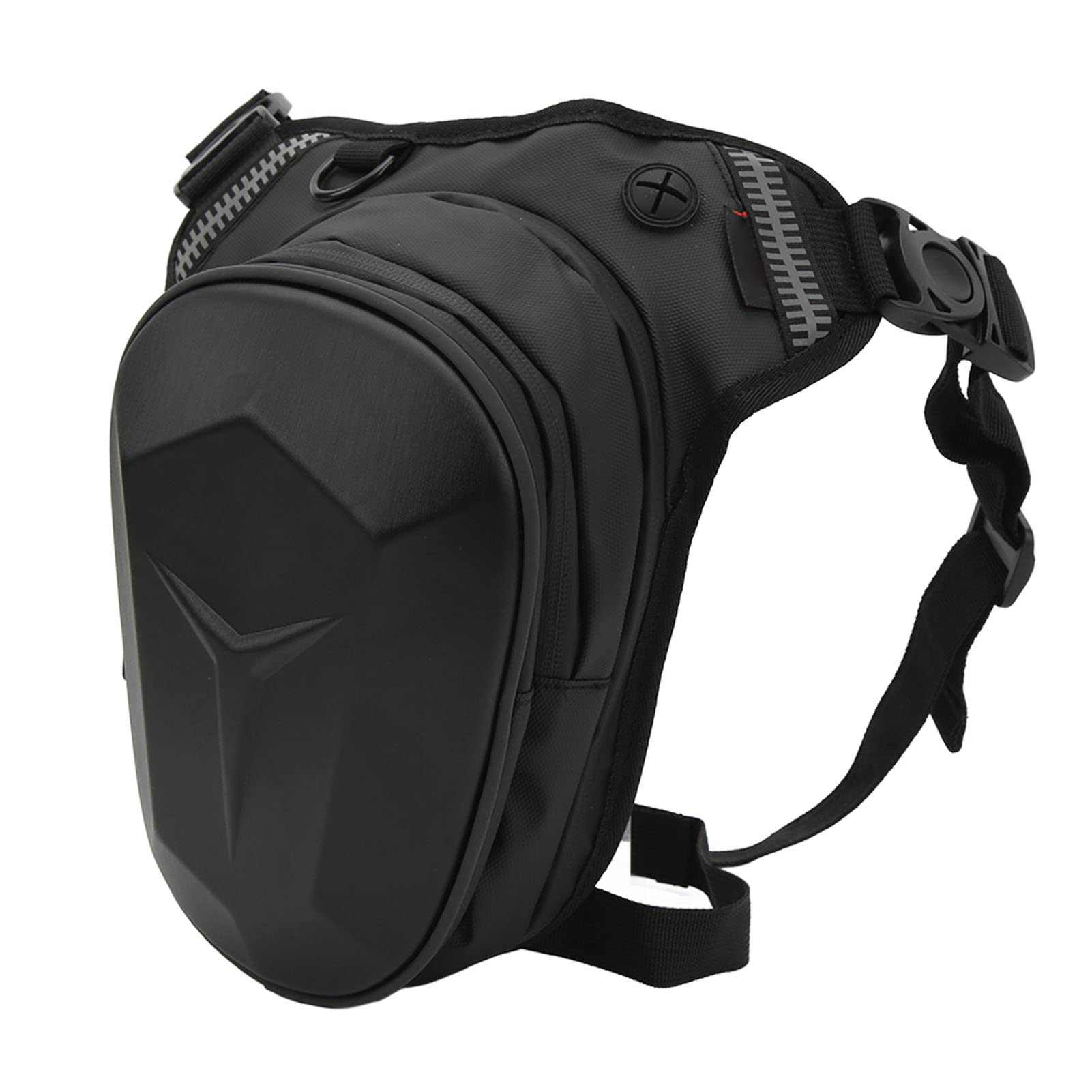 Thigh Pack, Upgraded Zipper Reflective Strip Waterproof Multipurpose Motorcycle Drop Leg Bag for Traveling for Hiking (Unique Pattern)