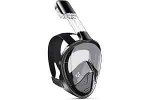 ForShine Snorkel Mask,Snorkeling Mask with Detachable Camera Mount,180 Degree Panoramic View Anti-Leak Anti-Fog Snorkel Gear for Adults & Kids