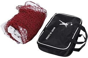 Yosoo Health Gear Portable Badminton Net Tennis Center Strap Polypropylene Tennis Net with Bag for Tennis Soccer Tennis Kids 