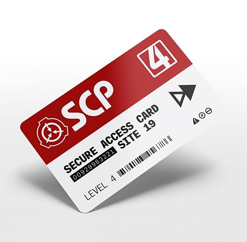 Keypad Scp:cb Paranormal Activity Books SCP Secure Access Card with NFC chip, RFID ...