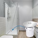 SEGNAYEN 115mm Shower Drain Cover Chrome 90mm Outlet Fast Flow Plughole view 7
