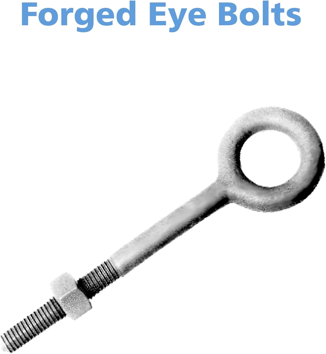 4 Drop Galvanized Eyebolts Eye Bolts 3/8 x 8 Galvanized Eye Bolt