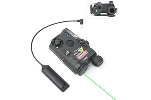NECARL Airsoft PEQ-15 Aiming Laser, Tactical PEQ 15 Box with Only Red or Green Laser or NO Function Version, Fit for 20mm Picatinny Rail AEG GBB CQB