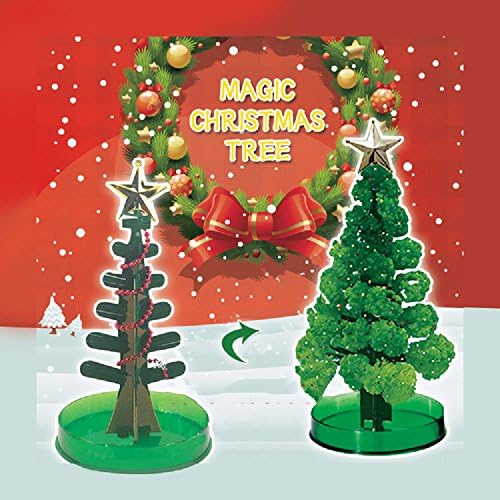2pcs Magic Crystal Growing Paper Tree Christmas Tree,Novelty Toys Children's Gifts Magic Bonsai
