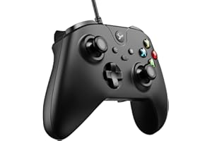 Wired PC Controller for Gaming, Controller for Windows 7/8/10/11 with 3.5mm Headphone Plug, Turbo Function, Dual Vibration an