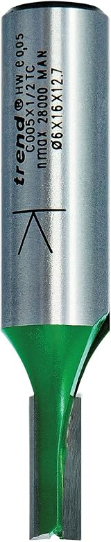 Trend Trend CraftPro Straight Two Flute Router Cutter 1/2 Shank 6mm Ø view 2