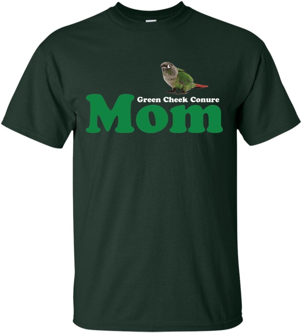 DrWigglebutts Green Cheek Conure Mom - Funny Shirt