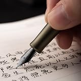 Hong Dian M2 Mini Fountain Pen Black Forest Aluminium Medium Soft Nib view 7