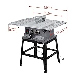 Table Saw, MERXENG 10 Inch 15A Multifunctional Saw