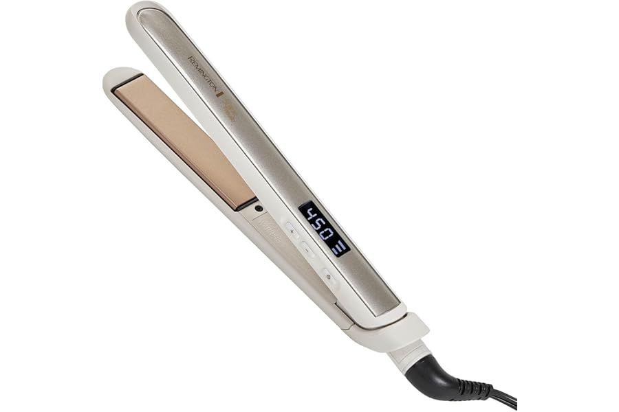 Remington Shine Therapy 1 inch Hair Straightener Iron, Flat Iron Infused with Argan Oil & Keratin, Professional Ceramic Flat Iron for Less Frizz, Shines and Smooth, Styling Tools