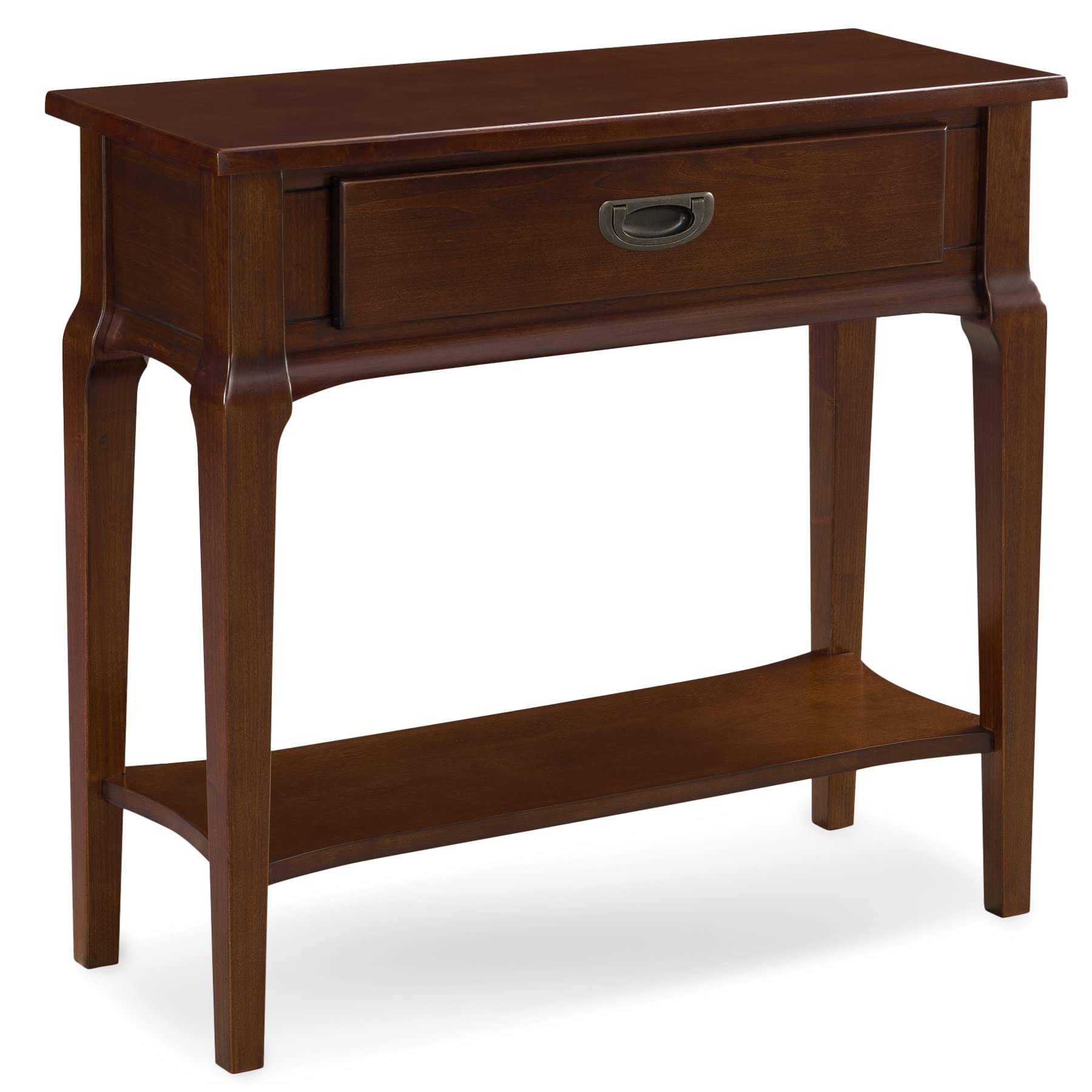 Leick Home 22032 Stratus One Drawer Condo Apartment Hall Console, Heartwood Cherry Image Leick Home 22032 Stratus One Drawer Condo Apartment Hall Console, Heartwood Cherry Image