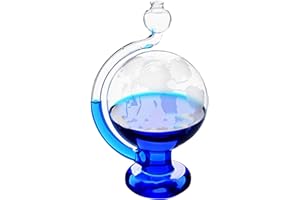 Storm Glass Weather Predictor, Visual Barometric Pressure Gauge, Portable Glass Barometers for The Home Office Desktop Decor 