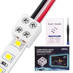 20 PCS 2-Pin 10mm Solderless LED Strip