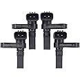 NewYall Set of 4 Front and Rear Left Driver and Right Passenger Side ABS Wheel Speed Sensor for Lexus GX460 GX470 LX570 Toyota 4Runner FJ Cruiser Land Cruiser Tacoma