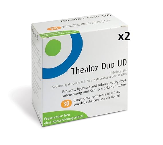 Thea Thealoz Duo Dry Eye Unidose Drops, Pack of 30 Drops (Pack of 2