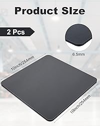 AOKLIT 2 Pcs 10" x 10"x1/4" Steel Plate, A36 Square