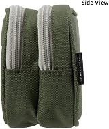 YONZONE Large Pencil Case 3 Compartments Green, 8.9x3.9x2.4 inch, Durable view 4