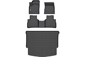 Binmotor-All Weather Floor Mats Cargo Liner for Nissan Rogue 2021-2025 2026 (NOT for Sport), Car Mats with Trunk Mat Full Set, Heavy Duty Car Floor Liners for Rogue Accessories