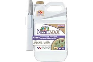 Bonide Captain Jack's 64 oz Neem Max Cold Pressed Neem Oil Spray for Indoor or Outdoor Plants & Organic Gardening