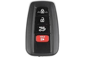 Key Fob Replacement Compatible for Toyota Rav4 2018 2019 2020 2021 Smart Key Car Keyless Entry Remote Control HYQ14FBC 4 Butt