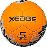 XEDGE Official Size Soccer Ball,Size 5 Training Ball for Girls,Boys,Youth Teenagers,Adults,Machine Stitched for Indoor Outdoor Play