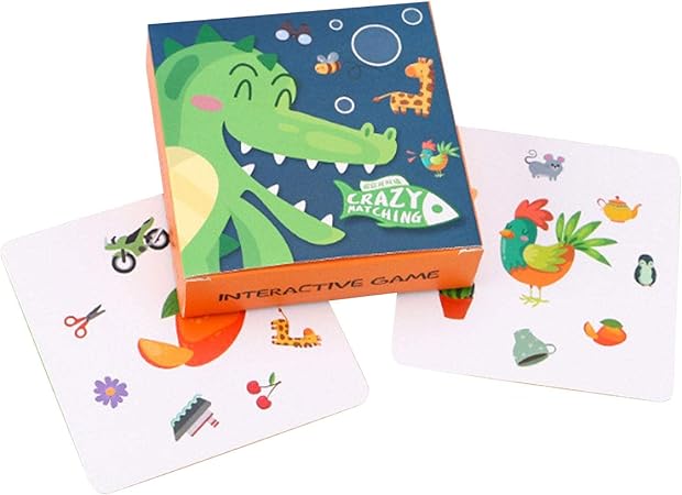Amazon Co Jp 子供のためのカードゲーム 古典的な子供のカードゲーム クレイジーマッチングカード 幼児のためのマッチングカードゲーム キッズボーイズガールのための教育的なマッチングボードゲーム ホーム キッチン