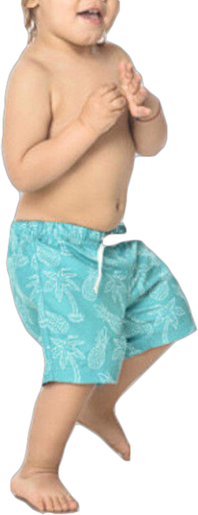 unniful Dad and Me Floral Print Swimming Board Shorts Swim Trunks Swimwear Beachwear