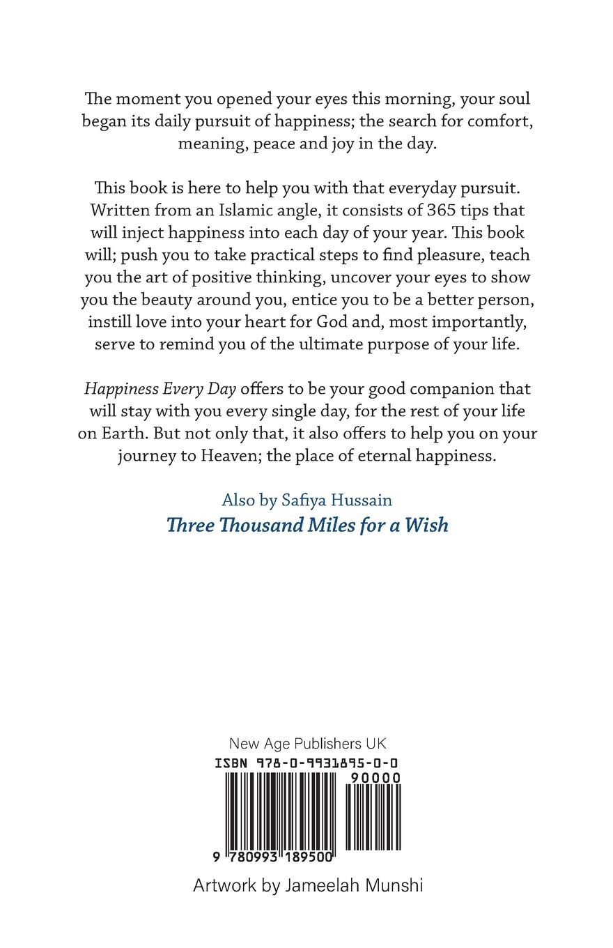 Happiness Every Day: 365 daily happy tips (Islamic book)